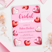 Schattige Girly Fun Party Pink Hearts Vrijgezellen Kaart