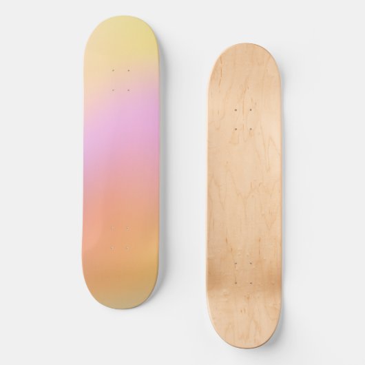 Schattige Girly Gradient Persoonlijk Skateboard (Voorkant)