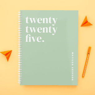 Schattige Girly Green 2025 Planner