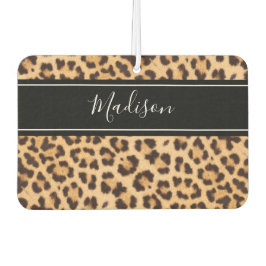 Schattige Girly Leopard Print gepersonaliseerd Luchtverfrisser