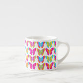 Schattige Girly Multicolor Rainbow Butterfly Patte Espresso Kop (Rechts)