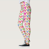 Schattige Girly Multicolor Rainbow Butterfly Patte Leggings (Links)
