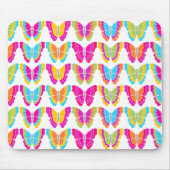 Schattige Girly Multicolor Rainbow Butterfly Patte Muismat (Voorkant)
