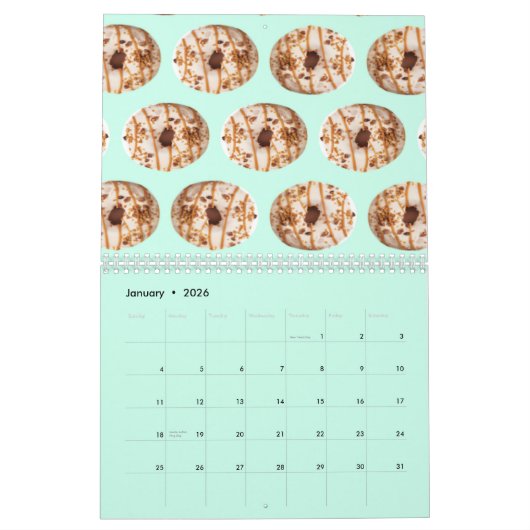 schattige girly pannenkoek Doughnuts cake fruit fo Kalender (Jan 2026)