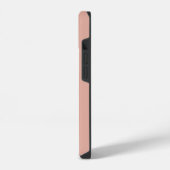 Schattige Girly Peach Monogram iPhone Hoesje (Linkerkant)