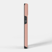 Schattige Girly Peach Monogram iPhone Hoesje (Rechterkant)
