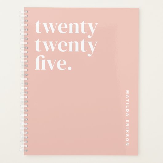 Schattige Girly Pink 2025 Planner (Voorkant)