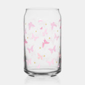 Schattige Girly Pink Butterflies Pattern Blikvorm Glas (Rechts)