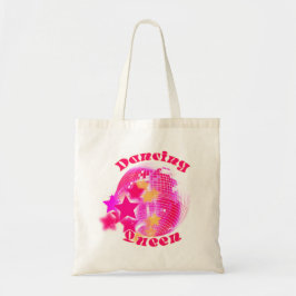 Schattige Girly Pink Disco Ball Dancing Queen Tote Bag
