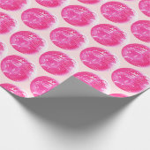 Schattige Girly Pink Disco Mirrorball Cadeaupapier (Hoek)