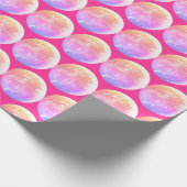 Schattige Girly Pink Disco Mirrorball Cadeaupapier (Hoek)