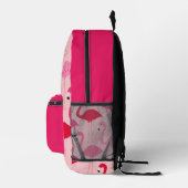 Schattige Girly Pink Flamingo patroon Bedrukte Rugzak (Rechts)