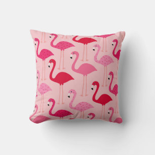 Schattige Girly Pink Flamingo patroon Kussen