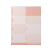 Schattige Girly Pink School Weekly Planner Notitieblok (Linkerzijde)