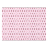 Schattige Girly Roze Satijn Esthetische Boog Patro Tafelkleed (Voorkant (Horizontaal))