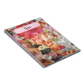 Schattige Girly Spiral Notitieboek, Roze Dames Blo Notitieboek (Rechterzijde)
