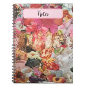Schattige Girly Spiral Notitieboek, Roze Dames Blo Notitieboek (Voorkant)