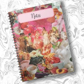 Schattige Girly Spiral Notitieboek, Roze Dames Blo Notitieboek