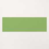 Schattige Girly Vrouwelijk Bladpatroon Monogram Yogamat (Achterkant (horizontaal))