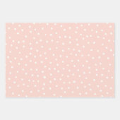 Schattige giropolka-punten in pastelkleuren l Roze Inpakpapier Vel (Voorkant 2)