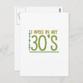 Schattige: "Gisteren was ik in de dertig" Briefkaart (Voorkant / Achterkant)