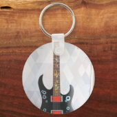 Schattige gitaar sleutelhanger (Voorkant)