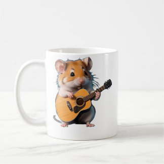 Schattige Gitaarhamster - Hamster Speelt Gitaarmuz Koffiemok