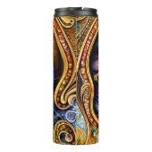 Schattige glazen met een gipspatje thermosbeker (Achterkant)