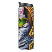 Schattige glazen met een gipspatje thermosbeker (Geroteerd rechts)