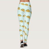 Schattige glimlach kawaii taco leggings (Achterkant)
