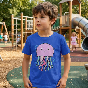 Schattige glimlach Kwajibabyzwam met Bellen T-shirt