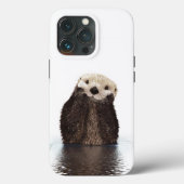 Schattige glimlach otter in Lake OtterBox iPhone C Case-Mate iPhone Case (Achterkant)