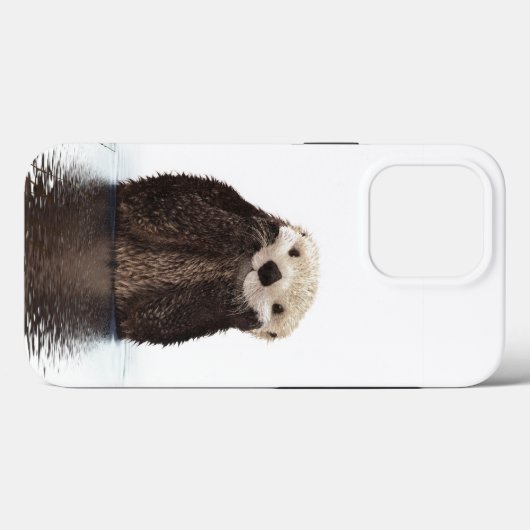 Schattige glimlach otter in Lake OtterBox iPhone C Case-Mate iPhone Case (Achterkant (horizontaal))