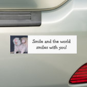 Schattige Glimlach Rat Bumpersticker (Op auto)