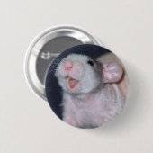 Schattige Glimlach Rat Ronde Button 5,7 Cm (Voorkant /achterkant)