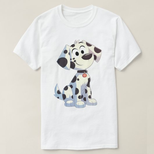 Schattige Glimlachende Dalmatiër T-shirt (Design voorkant)