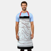 Schattige glimlachende gezichten schort (Gedragen)