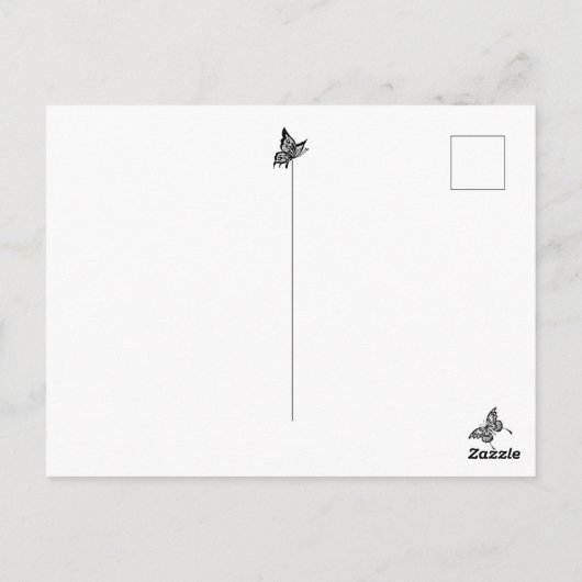 Schattige glimlachende Happy Fairy Frog Briefkaart (Achterkant)