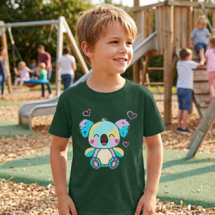 Schattige glimlachende Kawaii Baby Koala met Liefd T-shirt
