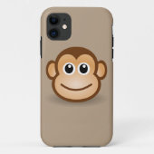 schattige glimlende aap Case-Mate iPhone case (Achterkant)
