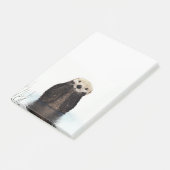 Schattige glimlende Otter in het meer Post-it® Notes (Schuin)