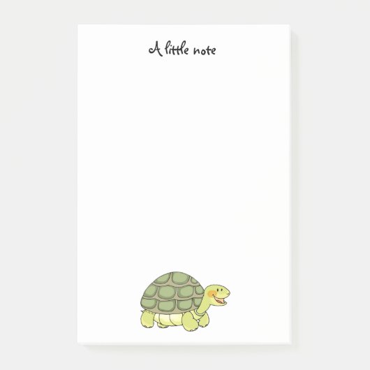 schattige glimlende schildpad post-it® notes (Voorkant)