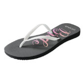 Schattige Glitter Bruid, Grijs -Persoonlijk Teenslippers (Schuin)