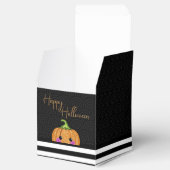 Schattige Glitter Sinaasappel Happy Halloween Part Bedankdoosjes (Geopend)