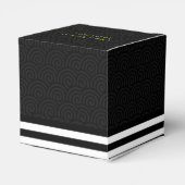 Schattige Glitter Sinaasappel Happy Halloween Part Bedankdoosjes (Achterkant)