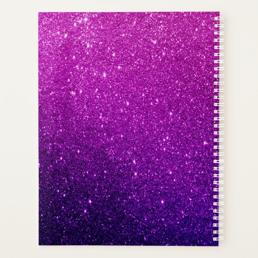 Schattige Glitter Unicorn Journal Planner (Achterkant)