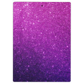 Schattige Glitter Unicorn Klembord (Achterkant)