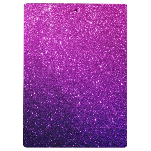 Schattige Glitter Unicorn Klembord (Achterkant)