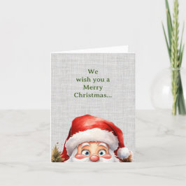 Schattige gluren grappig sinterklaas feestdagen kaart