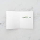 Schattige gluren grappig sneeuwman kerst feestdagen kaart (Binnen)